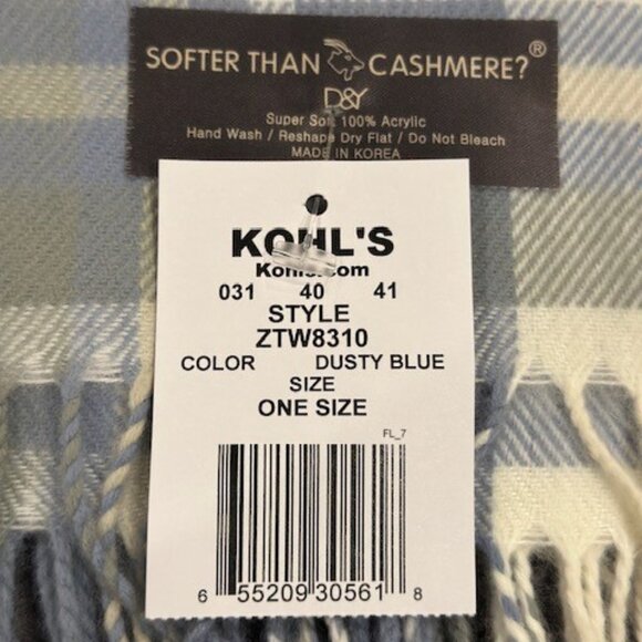 Softer Than Cashmere? Classic Plaid Fringe End Scarf - Picture 4 of 5